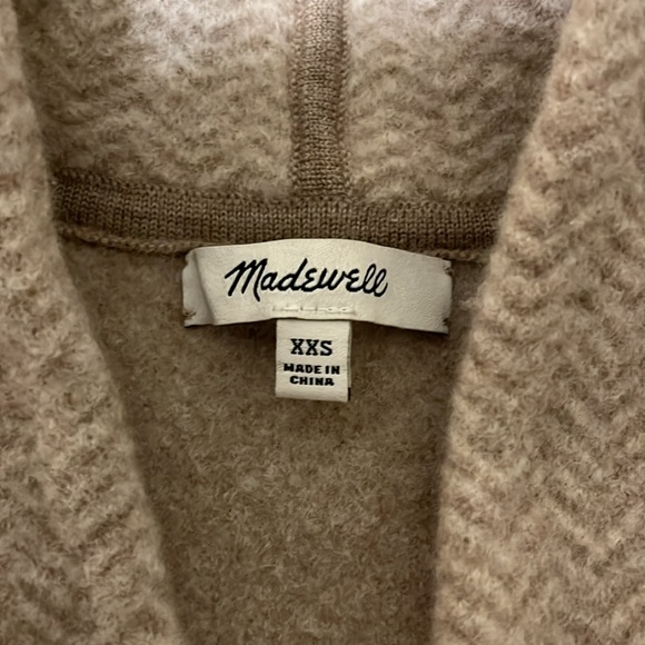 Madewell Herringbone Mattson Sweater Coat Size XXS - Picture 7 of 12